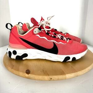 Nike React Element 55 SE Ember Glow Sneakers Shoes CI3831-800 Men SZ 11.5